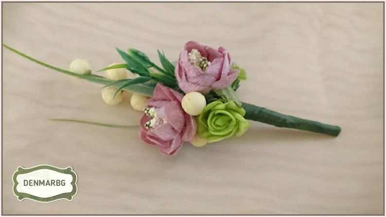 Wedding boutonniere, Boutonniere for man, Grooms boutonniere, bo