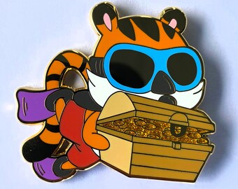 SCUBA TIGER: Lunar New Year Zodiac Animal Pin