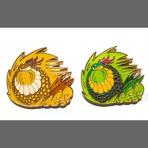 Tsuchinoko Japanese Snake Yokai Enamel Pin