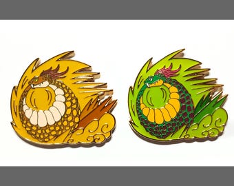 Tsuchinoko Japanese Snake Yokai Enamel Pin