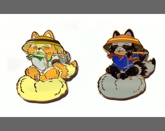 Tanuki Japanese Yokai Series 1 Enamel Pin