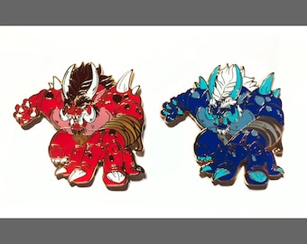 Oni Japanese Demon Yokai Series 1 Enamel Pin