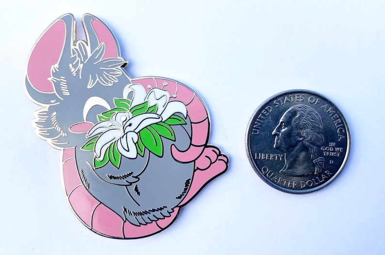 LILY RAT: Lunar New Year Zodiac Animal Pin image 2
