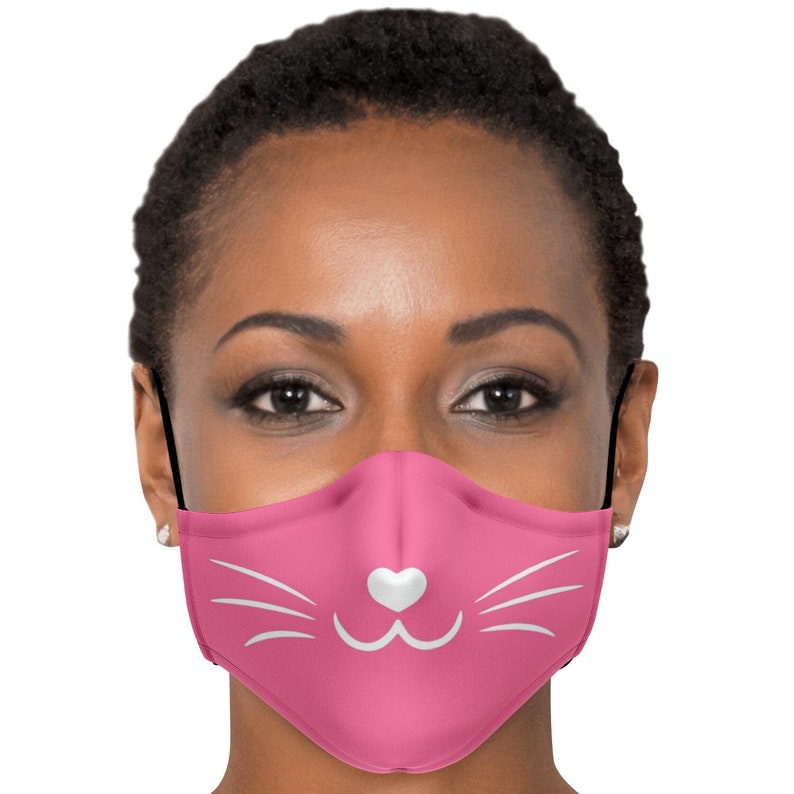 Cute Kitty Cat Face Mask for Kids and Adults Adjustable Face Etsy