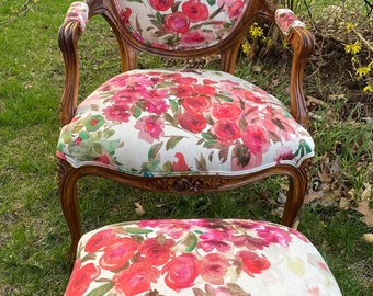 SOLD*******Floral French Chair