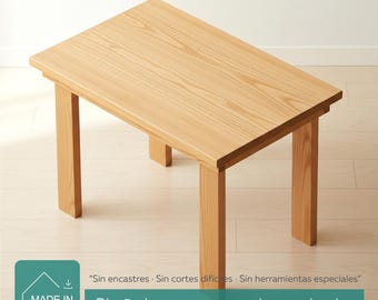 Bouwtekeningen voor een houten kindertafel – Eenvoudig project voor beginners (PDF) - Doe-het-zelf kerstcadeau