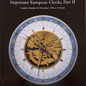 Catálogo de subasta de Christie's de la colección Vitale de relojes europeos de gran importancia, parte II, fechado en 1996, Viner & Co Longcase Carriage