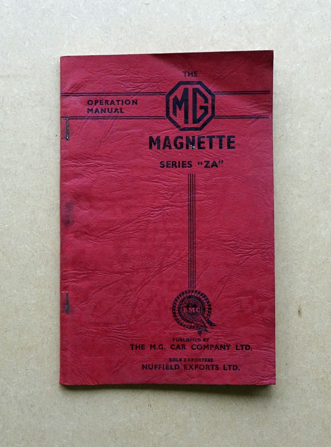 MG Series “ZA” Operation Manual/owner’s Handbook Fourth