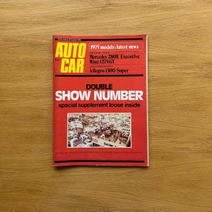 Revista Autocar W/E 19 de octubre de 1974 Suplemento especial del Salón del Automóvil de Londres
