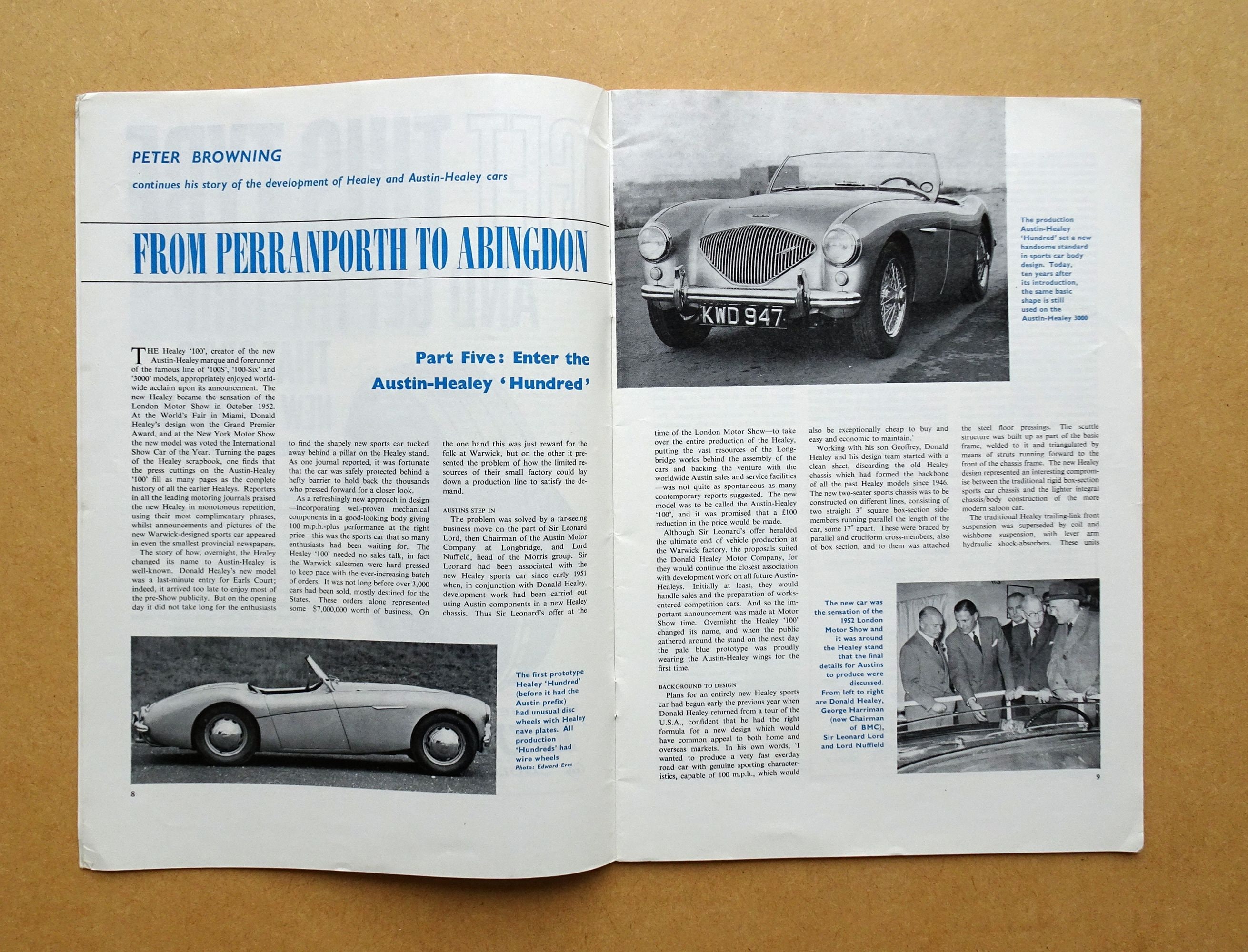 Safety Fast Magazine Dated April 1963 Vol.5 No.4 Mg Two Seater TC ...