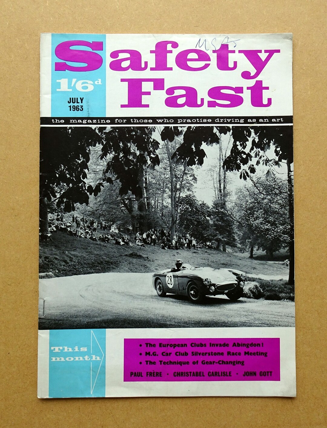Safety Fast Magazine Vol.5. No.7 Austin Healey 1100 3000 GT MG MGA ...