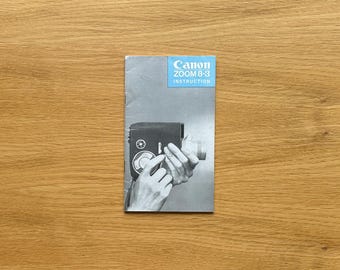 Canon Zoom 8-3 Instruction Booklet Vintage 8mm Cine Camera Manual Publication 5131B