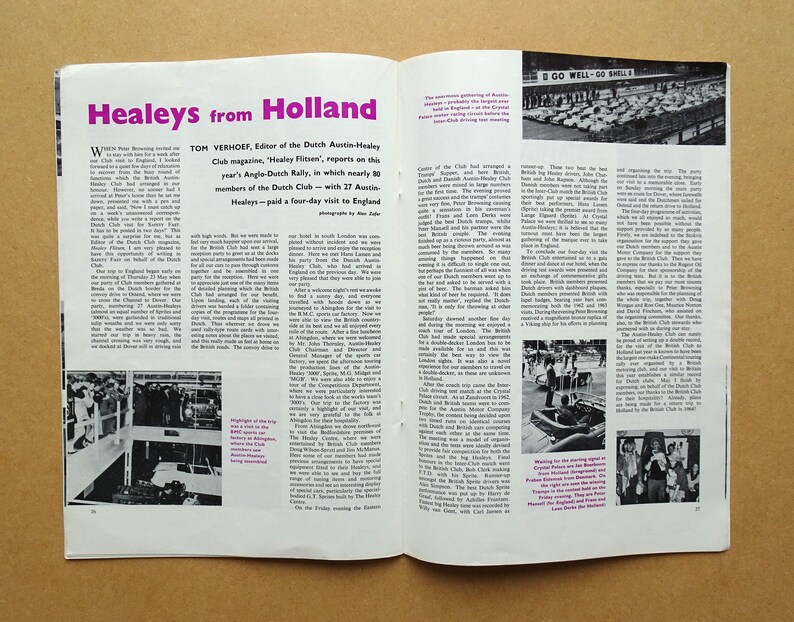 Safety Fast Magazine Vol.5. No.7 Austin Healey 1100 3000 GT MG MGA ...