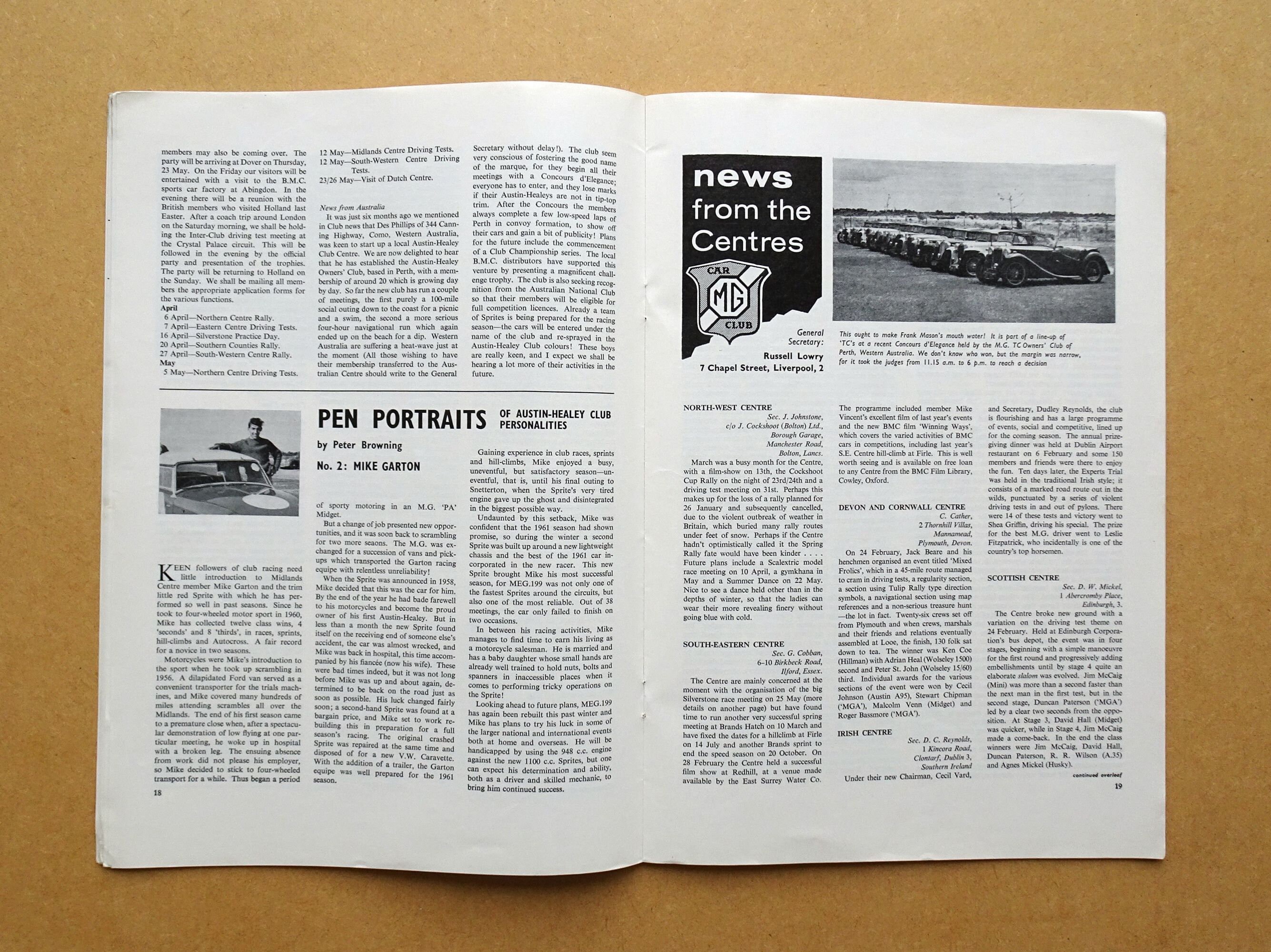 Safety Fast Magazine Dated April 1963 Vol.5 No.4 Mg Two Seater TC ...