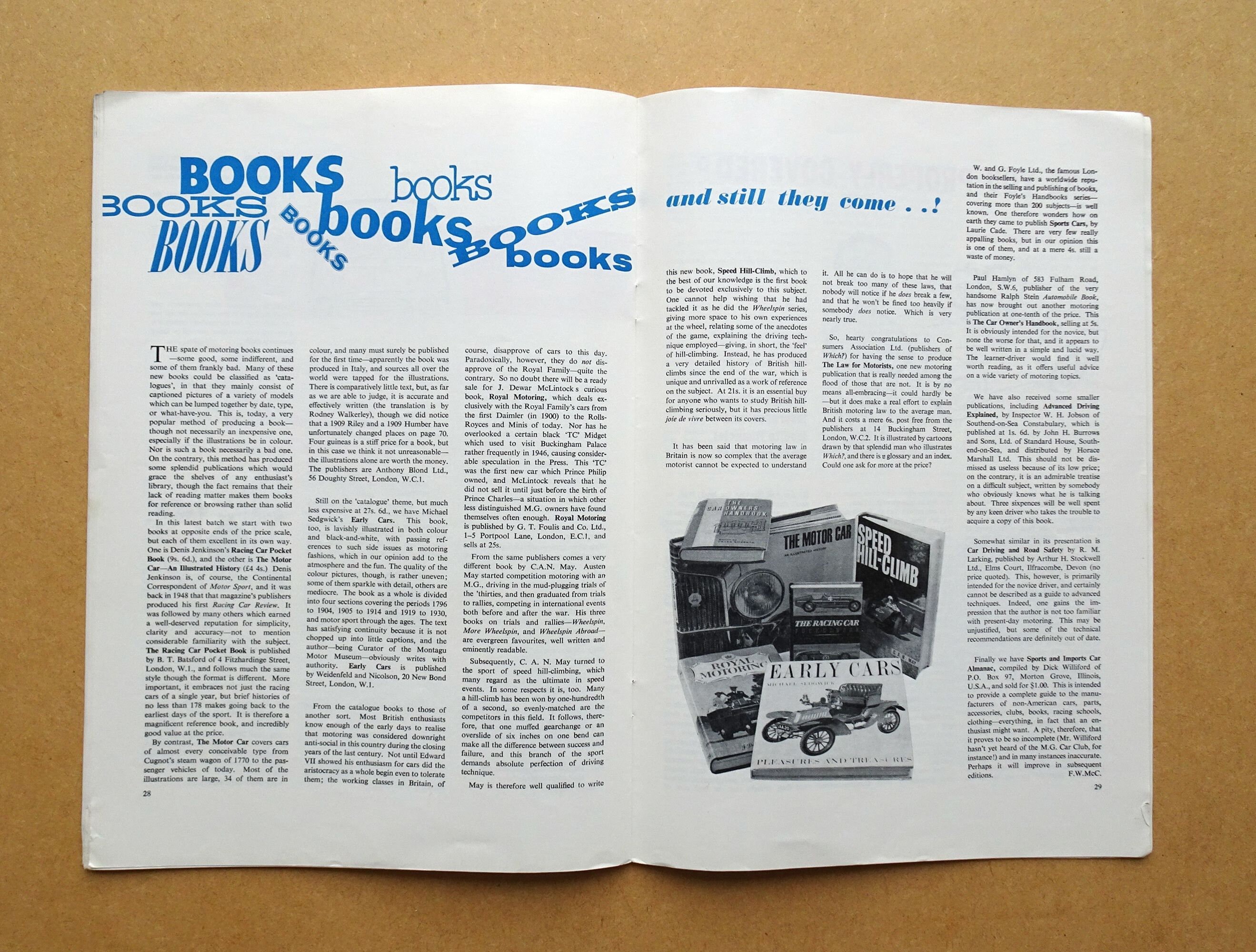 Safety Fast Magazine Dated April 1963 Vol.5 No.4 Mg Two Seater TC ...