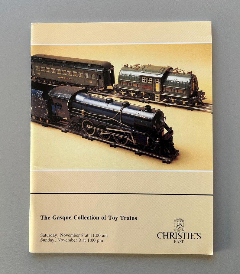 Gasque Toy Trains Gasque Collection Christie’s Auction Catalogue 1986 - Etsy