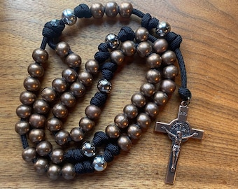 Black and Copper Rosary