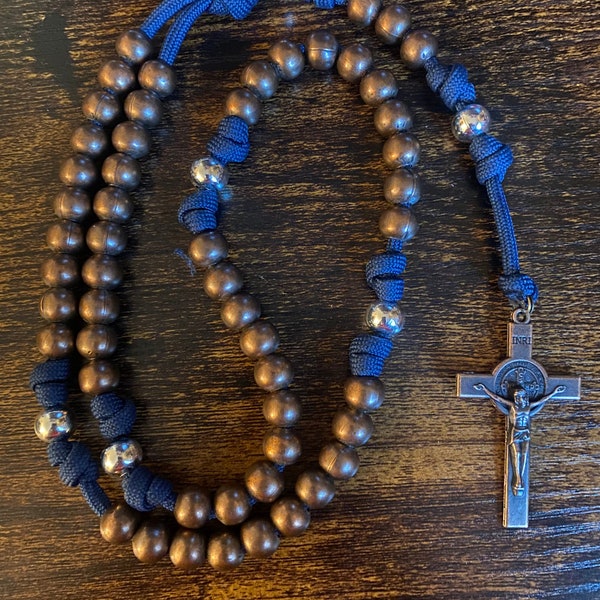 Navy Blue Rosary