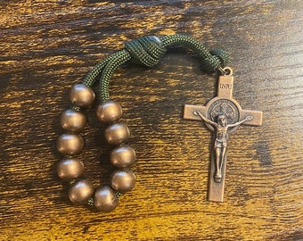 Olive Green One Decade Rosary