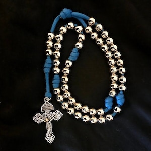 Blue Paracord Rosary