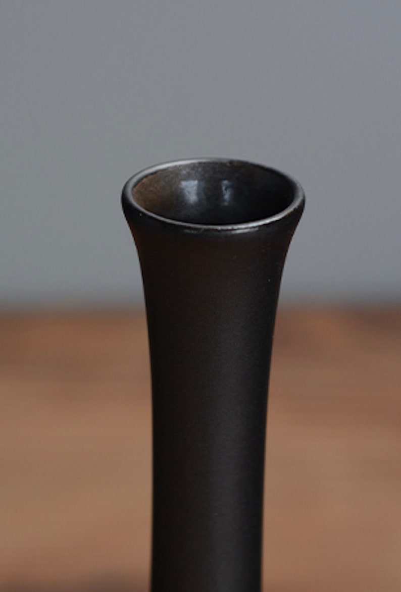 Black ceramic vase novel design can be used as living room Etsy