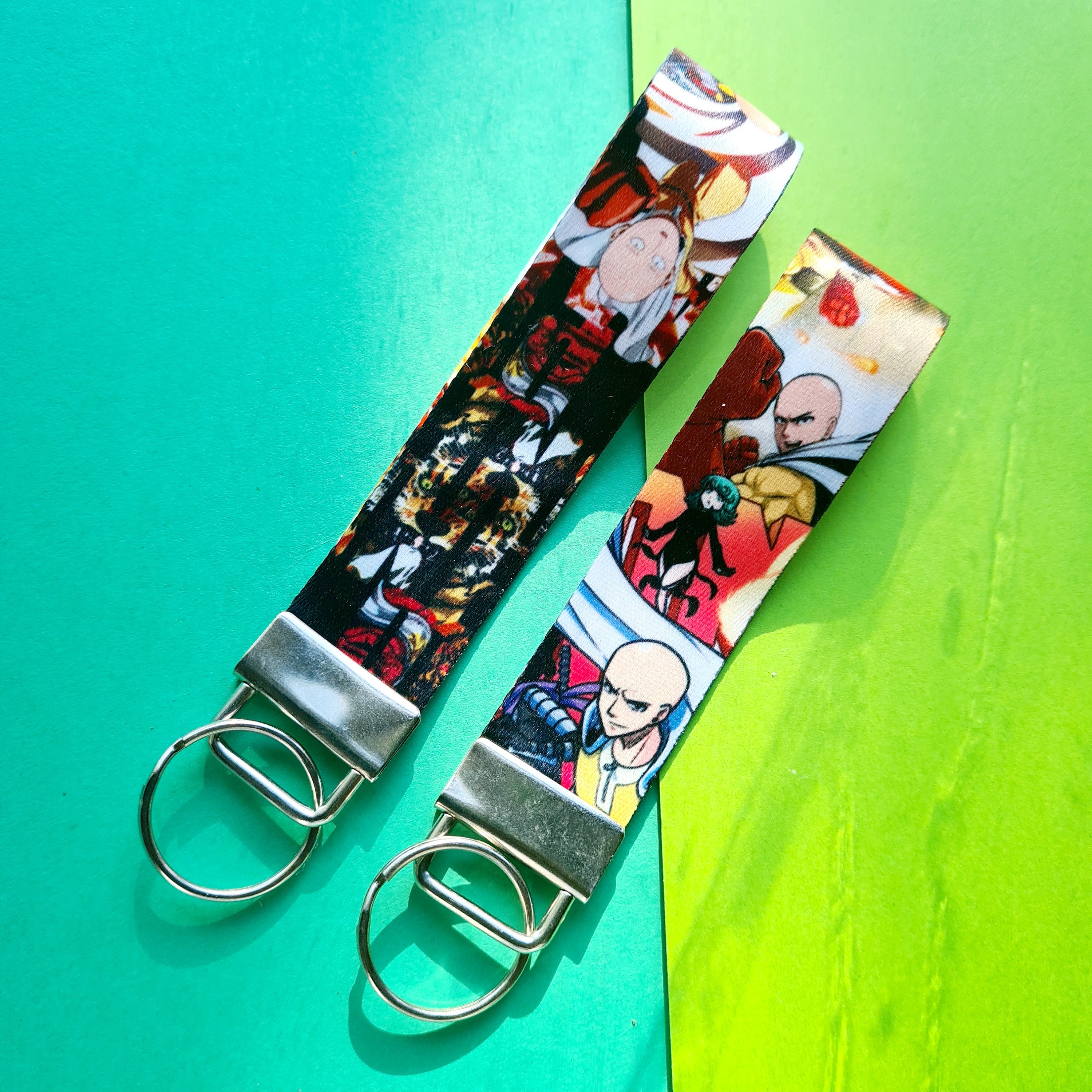 One Punch Man Manga Saitama Id Badge Holder Keychain Lanyard W/ Rubber  Pendant Multicoloured : Target
