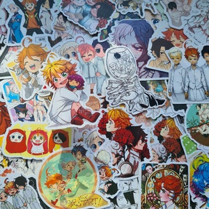 Anime Aufkleber | Beliebte Manga inspirierte Abziehbilder | Co Von Coe | P. Neverland inspirierte Aufkleber | Kindle Dekoration | Geschenkidee