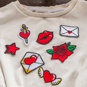 Small vintage patches, 7 items