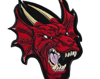 Dragon embroidered patch Iron-On Patch for clothing.