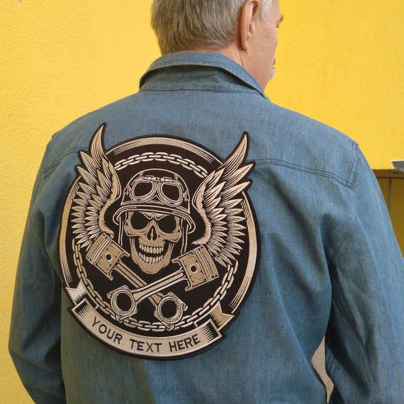 Large Skull Patches Jackets  Large Patches Clothing Skulls