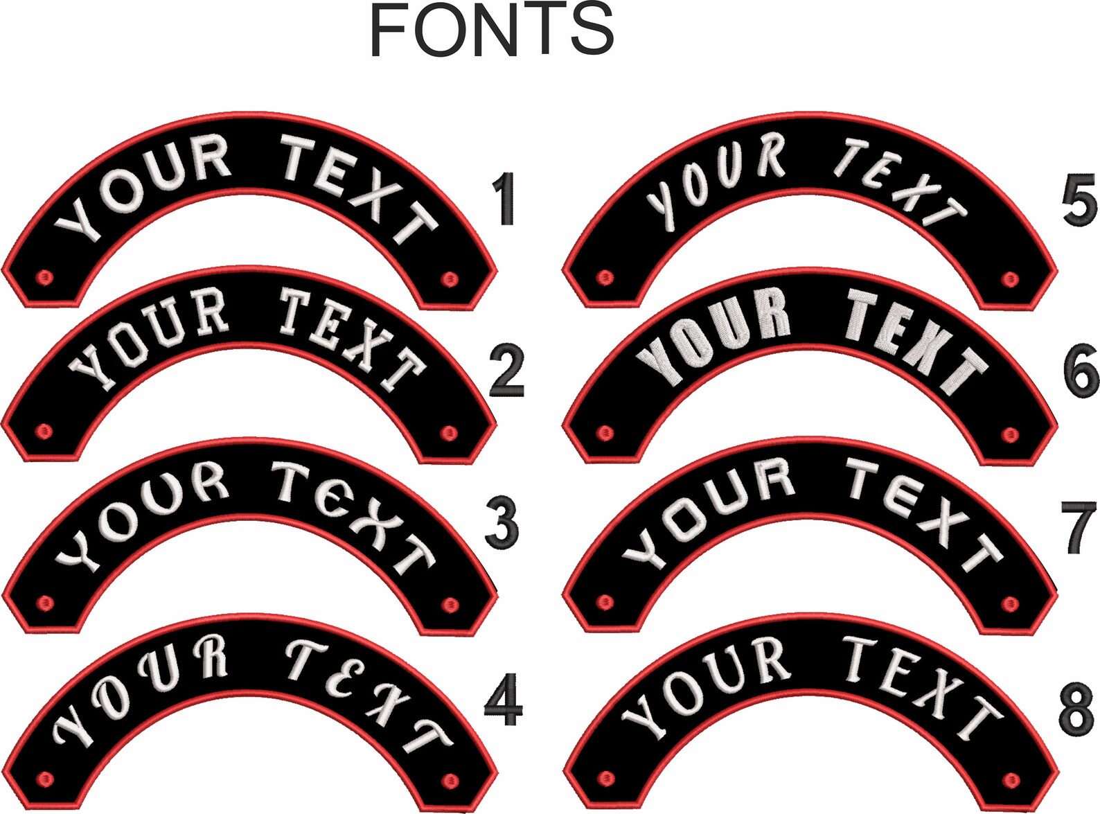 Large Custom Embroidered Patches Custom Velcro Patches Etsy