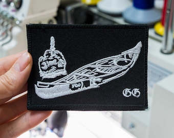 FOG Canoe Club Patch (forward Observations Group) - Gold Metallic