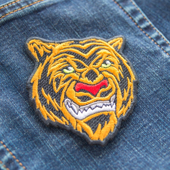 Small Embroidered Patches, Animal Patches, Small Tiger Patch Iron