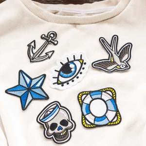 Set vintage patches, 6 items