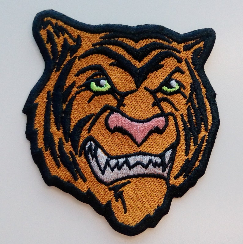 Small Embroidered Patches Animal Patches Small Tiger Patch Etsy