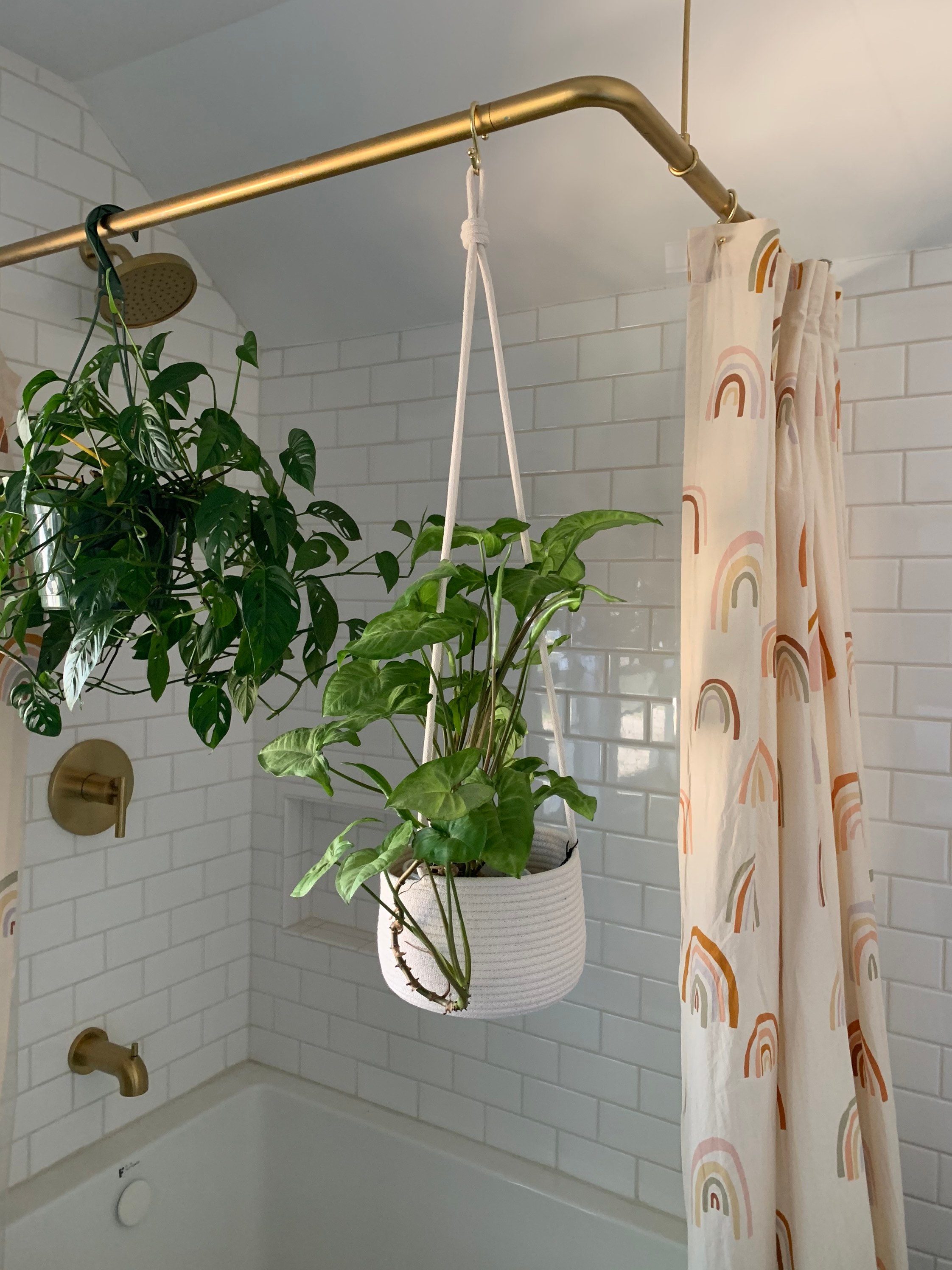 Rope Hanging Planter Etsy