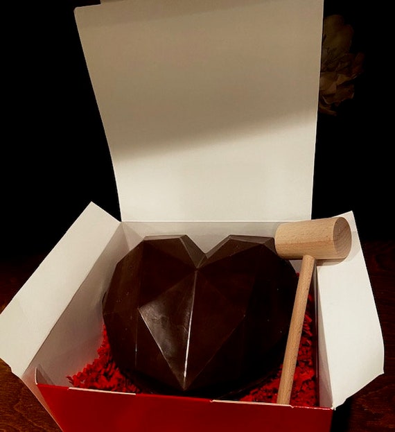 Smash Box Chocolate Heart Valentines Gift Valentine S Etsy