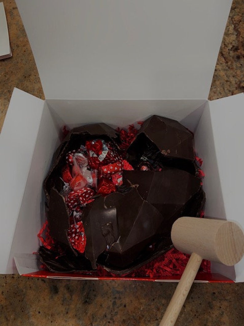 Smash box Chocolate Heart Valentines Gift Valentine's Etsy