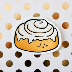 Cinnamon Roll Vinyl Sticker
