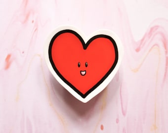 Pegatina de vinilo del corazón