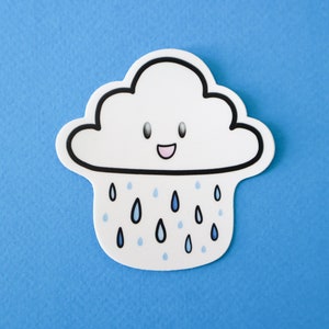 Etiqueta engomada de vinilo Rain Cloud