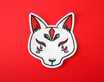 Kitsune Japanese Fox Vinyl Sticker