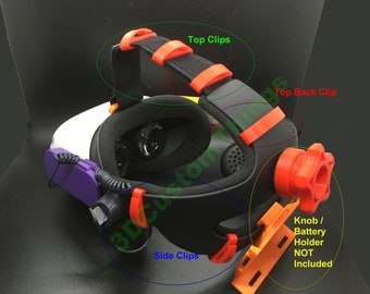 Pimax 5K+/8K+/8KX/XR/BE/Artisan Adapter Kit For Vive Deluxe Audio Strap – 3D Printed PETG