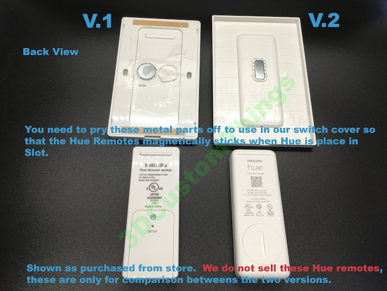 for Philips Hue Dimmer Switch Reversible Wall Plate Cover Replace Wall Switch image 5
