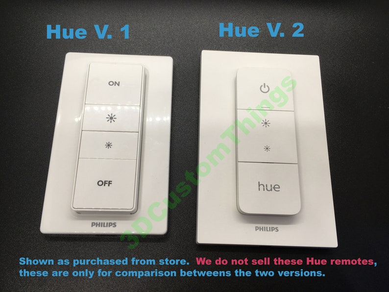 For Philips Hue Dimmer Switch Reversible Wall Plate Cover Etsy