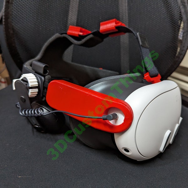 for Meta Quest 3 VR Headset - Franken Quest 3 Vive Deluxe Audio Strap Adapter