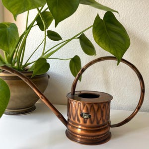 Vintage Swiss Copper Watering Can | Mid-century vintage | Fiosa