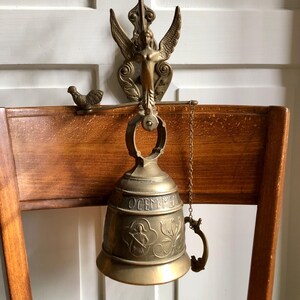Antique Brass Victorian Counter Bell – Ornate Shopkeeper’s Bell With ...