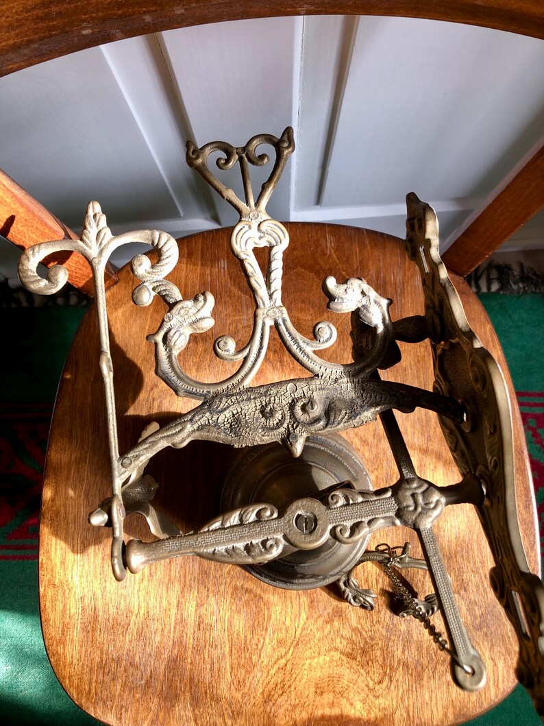 Antique Brass Victorian Counter Bell – Ornate Shopkeeper’s Bell With ...
