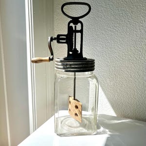 Large Antique Glass Butter Churn – Swiss Butter Maker